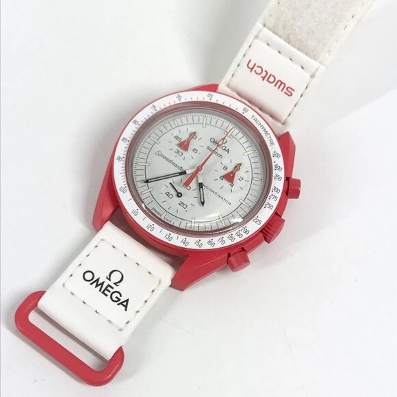Swatch SO33R100 OMEGA collaboration Moon Swatch MISSION TO MARS Mars Wristwatch main image 8
